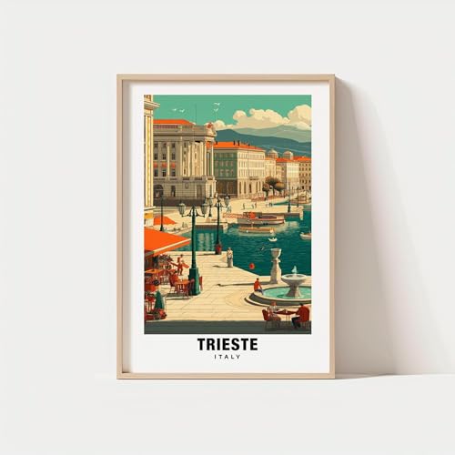 Trieste Poster, Italy - Italy Print, Trieste Travel, Trieste,Italian Culture, Trieste Print