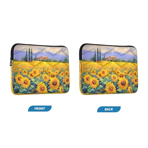 Funda para portátiles 13-14 pulgadas con diseño de girasoles miniatura 2