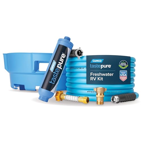 Camco Tastepure RV Freshwater Kit - Includes Tastepure RV Water F...
