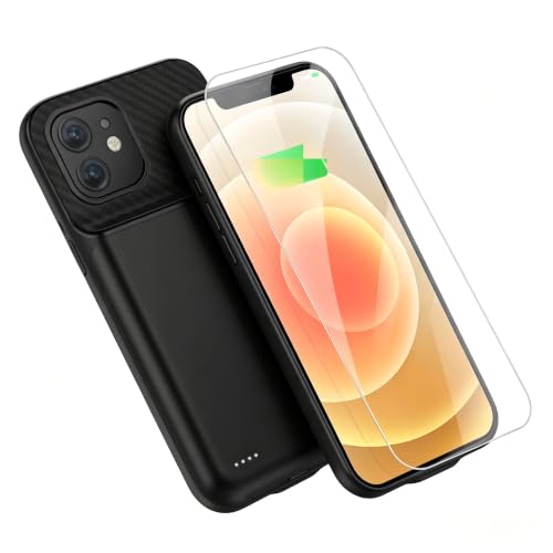 Cargador de batería extendido inteligente de 10000 mAh para iPhone 12 Pro negro