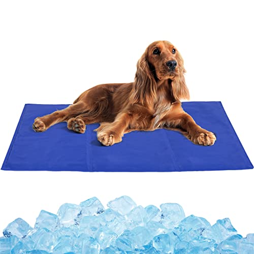 Dono Estera De Enfriamiento Del Perro, Cama De Perro De Verano De Refrigeraci�n Duradera, Almohadilla De Hielo, Lavable Para Los Gatos, Almohadillas De Refrigeraci�n Autom�tica, No T�xico,M,L,Xl
