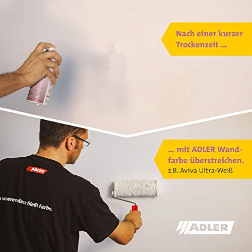 ADLER Isolierspray 400ml Weiß - Universelle, weisse Isolierfarbe für Flecken - Fleckenblocker