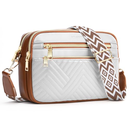Image of printe Small Crossbody Bags for Women, Vegan Leather Trendy Purses for Women, Travel Handbags with Adjustable Shoulder Strap