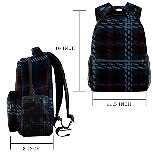Sac à dos de voyage fleuri bleu multicolore grand format pour ordinateur et cabine - 2