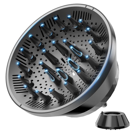 Diffuser Attachment for Hair Dryer Universal Fits 1.4-3.2 Inch Large Bowl