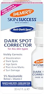 Palmer's Skin Success Dark Spot Corrector Fade Serum with Vitamin E and Niacinamide, Helps Reduce Dark Spots and Discoloration, Facial Serum for Uneven Skintone, 1 Ounce