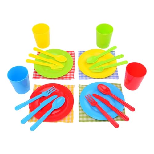 Jeu d'imitation pique-nique JOHNTOY vaisselle dinette enfant 24dlg