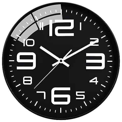 Plumeet 12'' Silent Quartz Wall Clock Cover