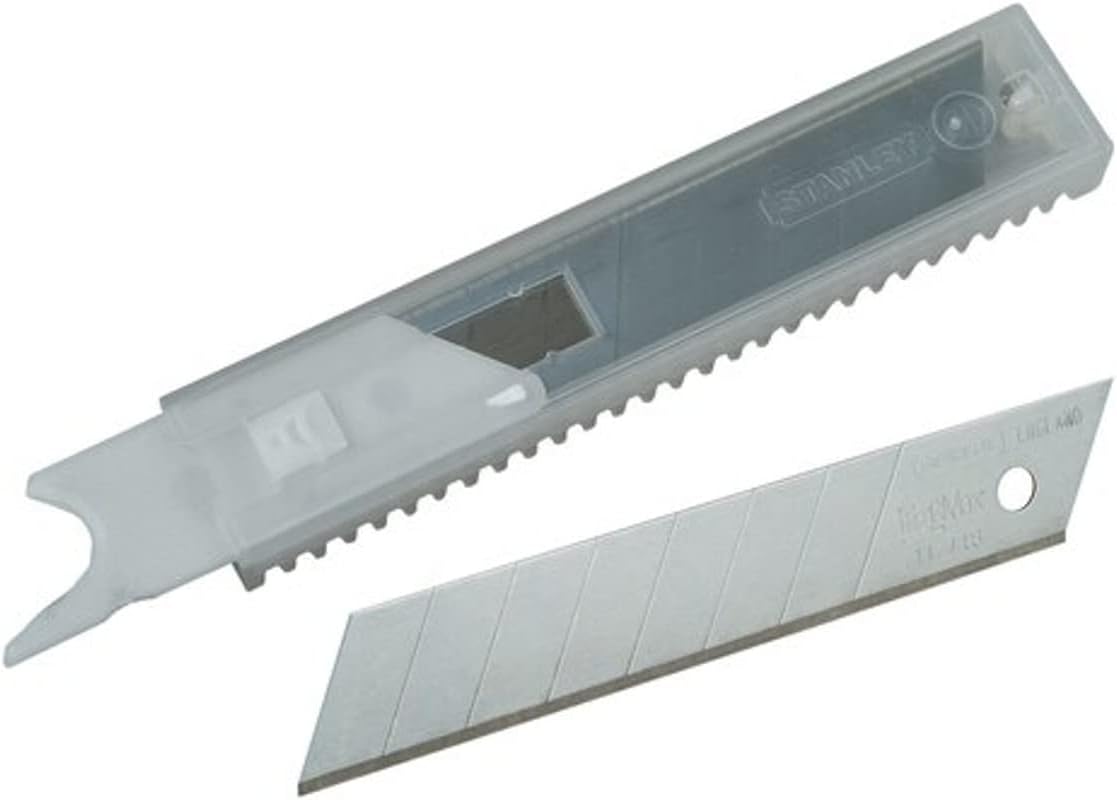 Stanley 11-718T Fatmax Snap Off Hook Blade 18mm, 10-Pack