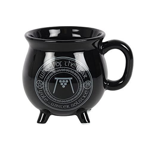 Taza Pacific Giftware Cauldron Yule de Porcelana miniatura 3
