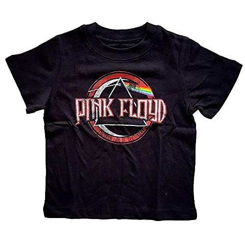 Pink Floyd Toddler T Shirt Vintage Dark Side of The Moon Seal 12 Months to 5 yrs 5 ans Black