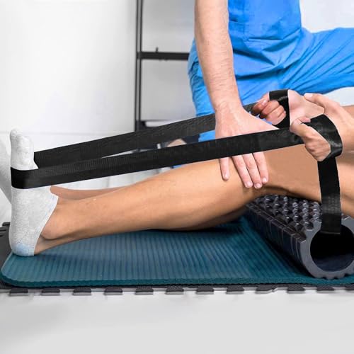 Image of ALBIO Gait Belt - Transfer and Walking Assistance with Quick Release Buckle for Caregiver Nurse Therapist 2 inches Mulligan Mobilization Belt, Gait belt used in Physiotherapy (Black)