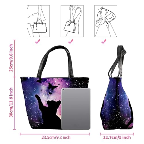Bolsos tote de viaje en cuero para mujeres, bolso de hombro con cremallera y asa superior miniatura 6