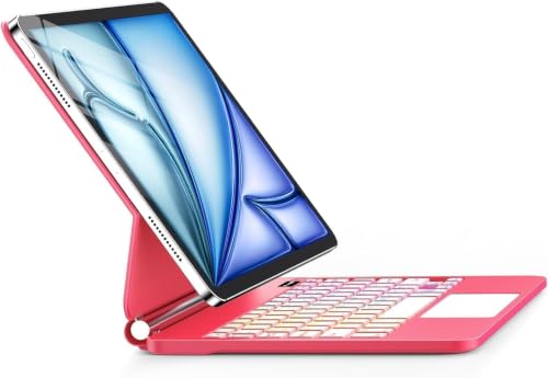 Image of GGQFGTOJ Keyboard Case for iPad Air 13 inch (M4 /2026 /M3 2025 /M2 2024),iPad Pro 12.9 inch (3 /4 /5 /6th Gen)，Magic-Style Magnetic - Floating Cantilever Stand，Backlit Keyboard with Multi-Touch Trackpad