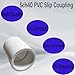 YTFSA White 1 inch PVC Pipe Coupling Adapter Pipe Fittings, Socket x Socket, Sch40 PVC Coupling, PVC Slip Socket Connectors, PVC Straight Pressure Pipe Fittings for Home or Industrial Use， 10Pack
