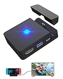 Valoin Docking Station for Nintendo Switch, Charging Dock Stand TV Adapter with 4K HDMI USB 3.0 Port, Replacement TV Dock for Nintendo Switch【6 Ports】 z68
