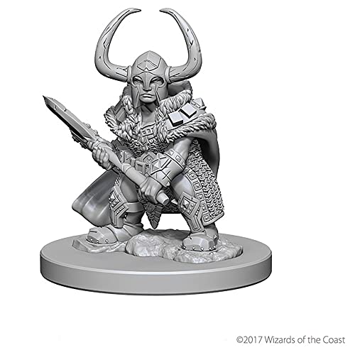 D&D Nolzur's Marvelous Miniatures Dwarf Female Barbarian 2 figuras miniatura 3