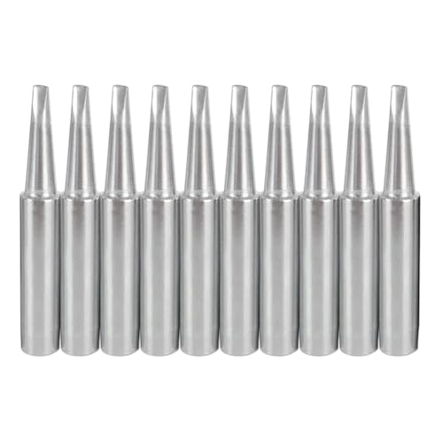SeonFook 10 PCS 900M-T-2.4D Soldering Iron Tips Replacement Solder Tips Kit Compatible with Hakko, Radio Shack, Atten, Quick, Aoyue, Yihua, Vastar Soldering Station, Welding Equipment & Accessories