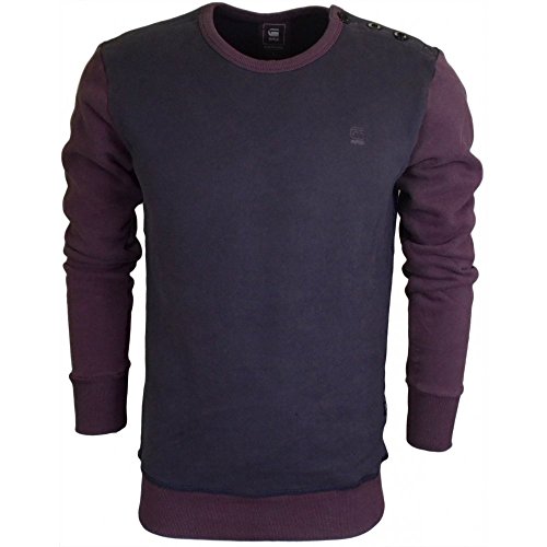 G-Star Raw Men's Harm Crew Neck Sweatshirt In Houston Sweat Radix Blue