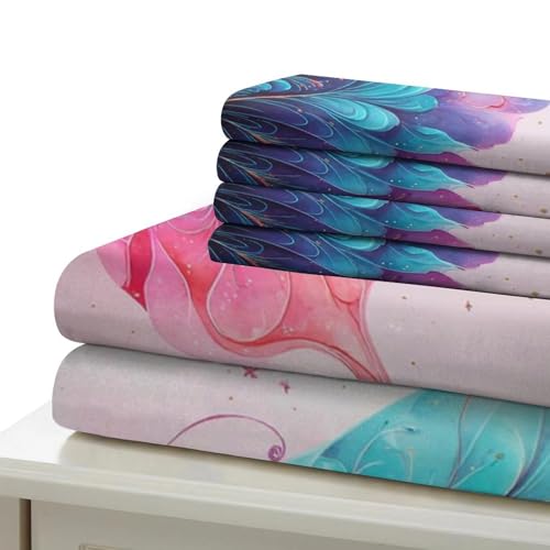 Housse de couette papillon en microfibre douce et résistante