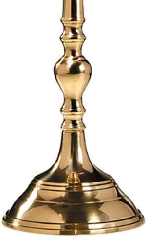 Miniatura 6 de Sudbury - Cruz de latón chapado en oro con luna para iglesia católica, 24 pulgadas, Latón Latón Placa de oro