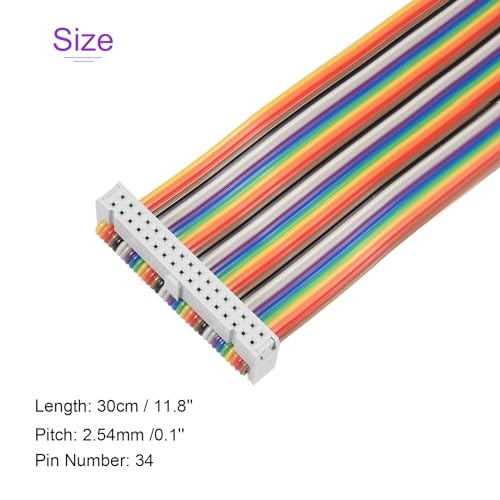 Cable plano IDC de 34 pines para evitar fallos de conexión en proyectos DMiotech de 30 cm 4
