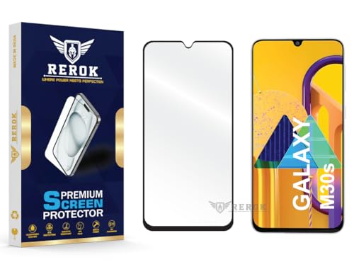 Image of Gorilla Tempered Glass Screen Protector Compatible with Samsung Galaxy M30s [Pack of 1] | Edge-to-Edge, Bubble-Free, Case Friendly, Easy Installation Kit