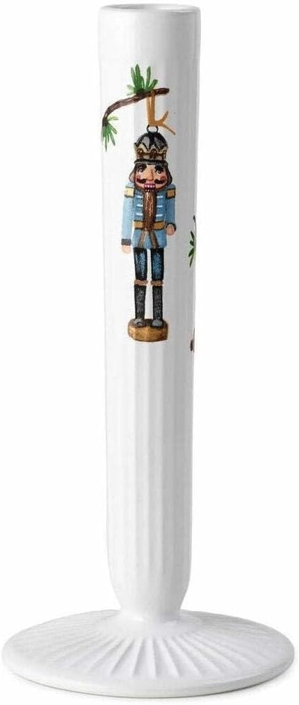 Rosendahl, Hammershøi Christmas Candle Holder H20 White W. Deco, Candle Holder, White W. Deco, Unisex-Adult.