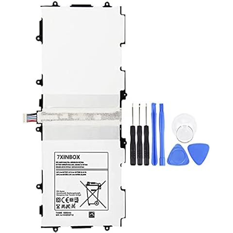 7XINbox T4500E 3.8V 6800mAh Battery Replacement for SAMSUNG GALAXY TAB 3 10.1 GT-P5210 P5200 T4500C GT-P5200 GT-P5220 GT-P5213 P5210 P5200 P5220 P5213AAaD503tS/7-B AA1D625aS/7-B Cover