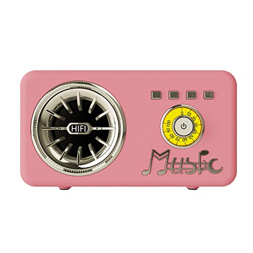 SXXDERTY Altavoz Bluetooth Retro, Radio FM con Sonido estéreo HD, Graves Fuertes, Bluetooth 5.0, Tarjeta TF para el hogar