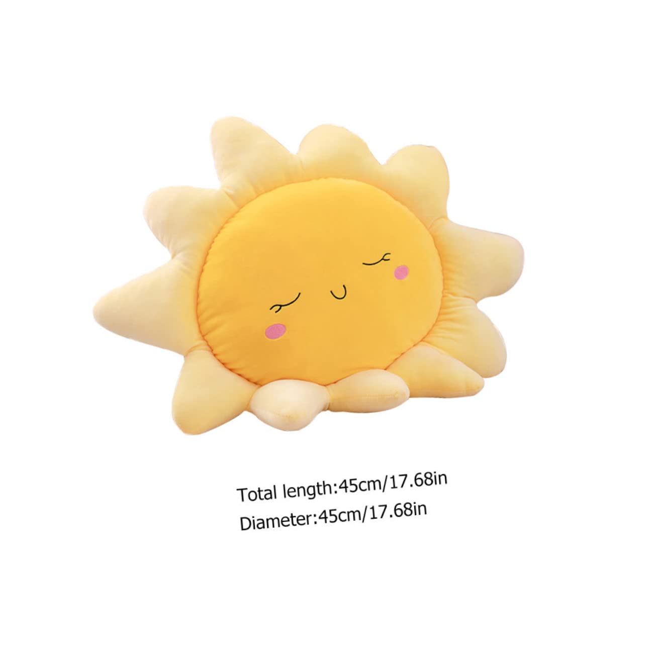 Beaupretty Cuscino Sole Morbido in Cotone Pp Cuscino Peluche Decorativo Per Bambini E Relax Casa Divano Letto