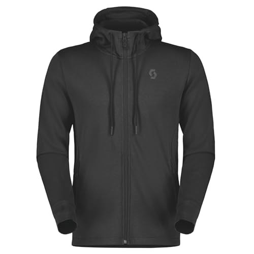 SCOTT CASUAL GIACCA MS TECH ZIP, BLACK, UOMO TAGLIA M
