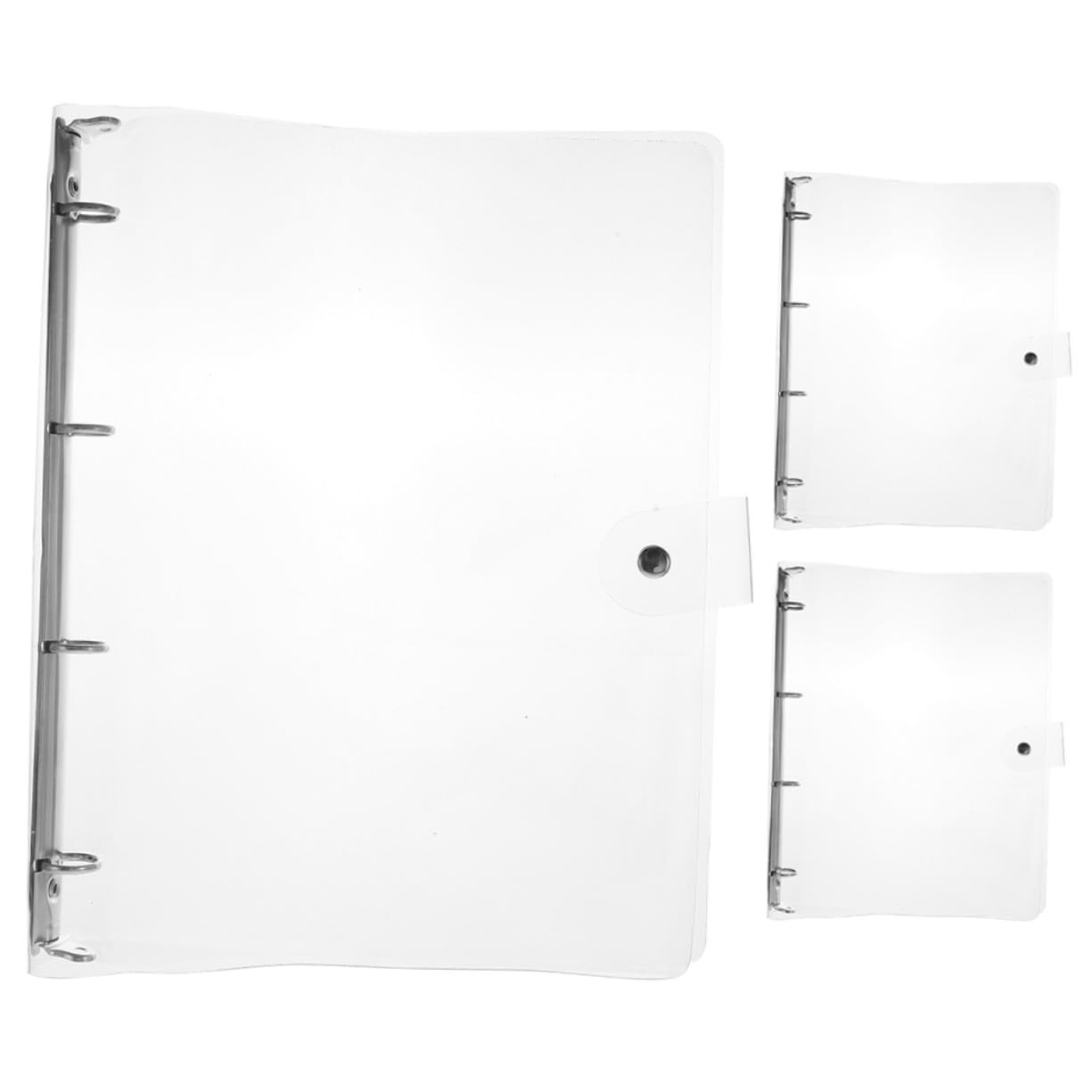 3 Stück Transparenter Ordner Binder Mappe aus Robustem Kunststoff Verschleißfest und Schmutzabweisend Vielseitiger Dokumenten organizer für Schule Büro und Zuhause