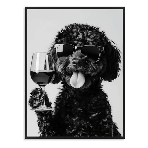 Dazzlewall Divertido Arte de Pared de Animales Humor Perro