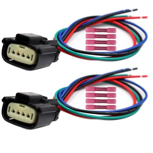 LIZAPUS 2pcs Headlights Connector Compatible with Jeep Grand Cherokee 2014-2021 68266646AF Wiring Repair Plug Harness