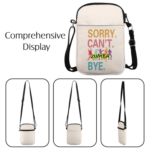 Zumba Dance Fitness Instructor Gift Sorry Can't Zumba Bye Crossbody Bag Zumba Lover Gift for Her2