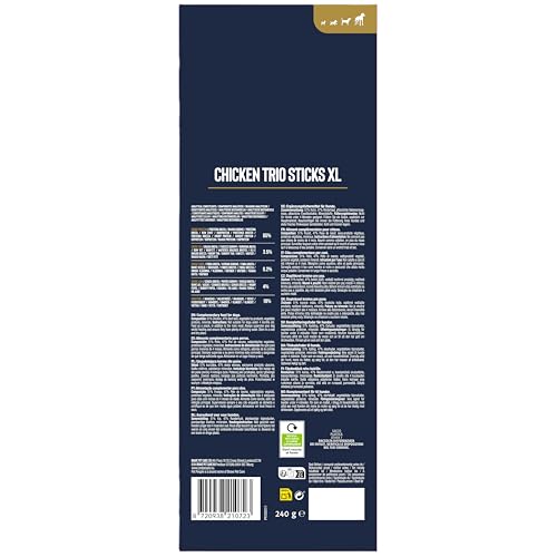 Pet People Chicken Trio Sticks XL 240g, Natural, Grain Free, High Protein, Dental Care, Dog Snacks - 8pc, 80g (1 Bag) - Image 2