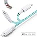 Apple MFi Certified 4Pack 4Color Lightning Cable iPhone Charger Nylon Braided USB Charging Cord for iPhone (Multicolored-10ft)