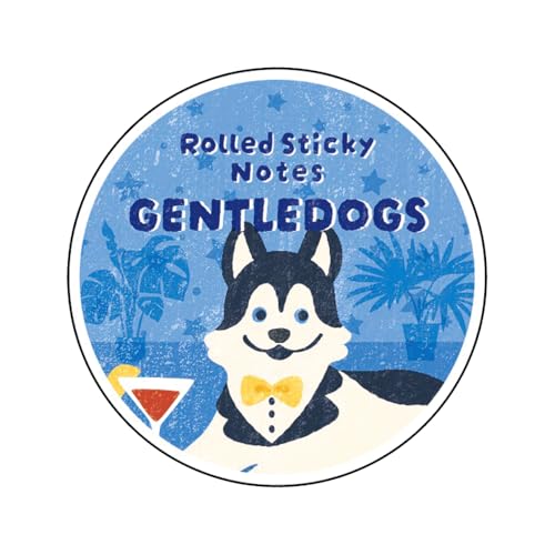Rouleau de notes adhésives Husky compact de 3m de la collection GentleDogs