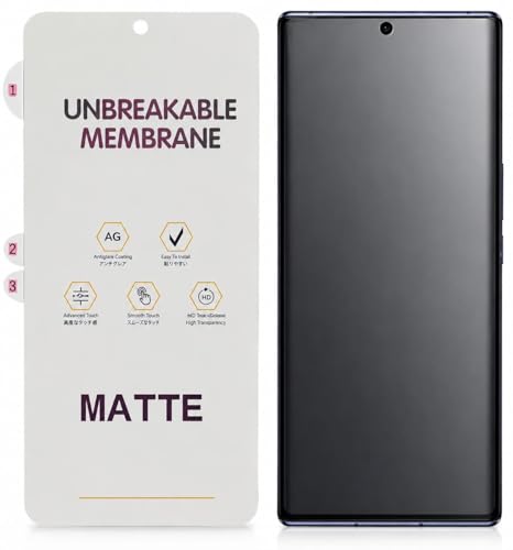 Image of Anti Glare Matte TPU hydrogel Edge to Edge Unbreakable Membrane Screen Protector Guard Compatible For iQOO 12, 13 and Z7 Pro (6.7 Inch) Easy Installation | Support Fingerprint | Edge to Edge