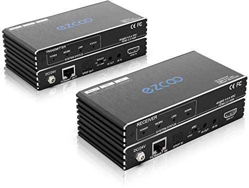 Extensor HDMI ARC 4K por cable Cat6 de 60 metros con audio SPDIF Toslink