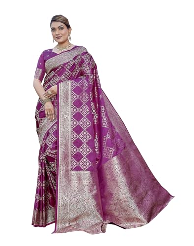 Image of Yashika Women's Pure Kanjivaram Silk Saree Soft Banarasi Style Wedding With Blouse Piece | Saree For Women | New Sari