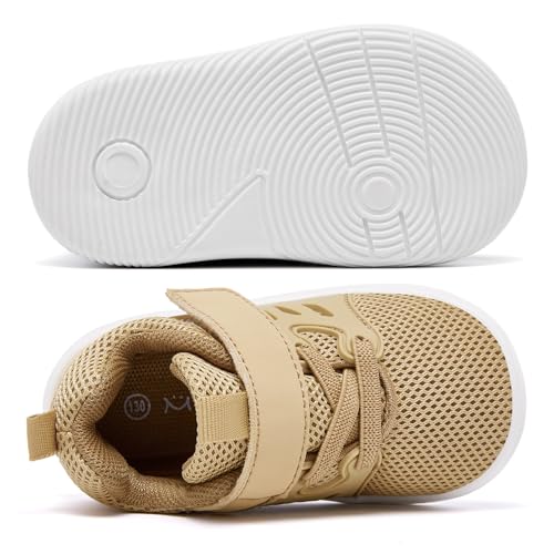 Image of MORENDL Toddler Sneakers Baby Boys & Girls Barefoot Shoes Lightweight Breathable Walking Running Tennis Athletic Sport Shoes