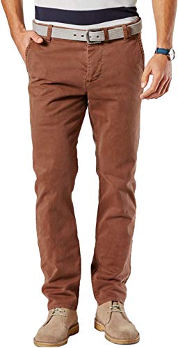 Dockers Men's Alpha Khaki Stretch Mist Slim Tapered Flat Front Pant