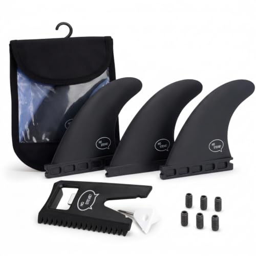Ho Stevie! FRP Thruster (3) Surfboard Fins - Stronger Than Regular Nylon Fins - Performance and...