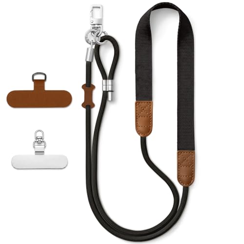 Phone-Lanyard-with-2-Tether-Tab-Phone-Strap-Crossbody-Anti-theft-Adjustable Phone Lanyard with 2 Tether Tab Phone Strap Crossbody Anti-theft Adjustable - Image 1