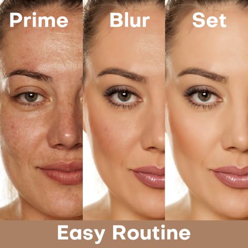 Image of KIMUSE Baked Foundation, Color Correcting for Mature Skin, with Brush | Buildable Coverage, Radiant Natural Finish, Brightening Color Corrector, Lightweight