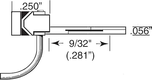 Miniatura 3 de Kadee 147 Acoplador de bigote de vástago inferior medio 1/4 2pr KADU0147