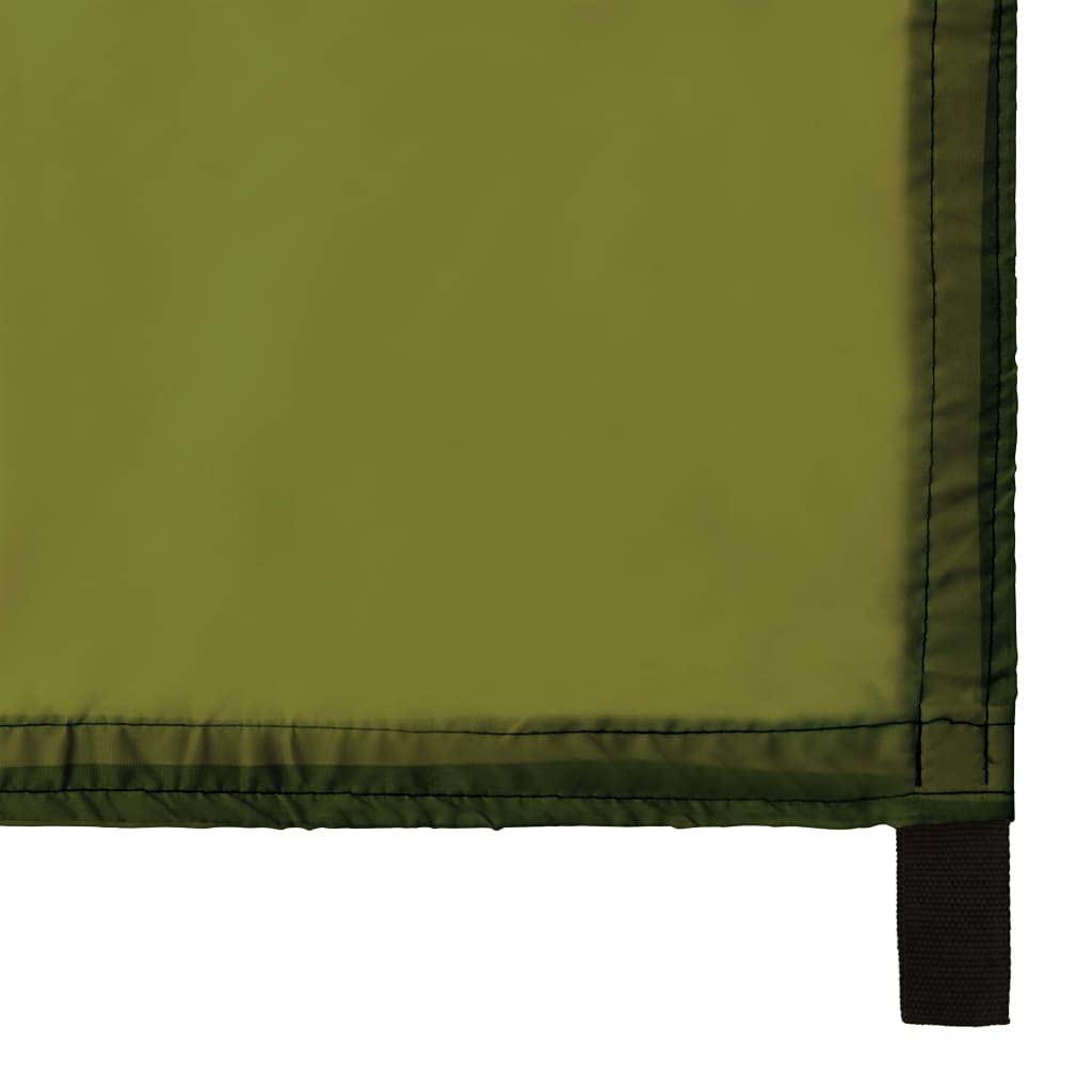 Outdoor Tarp 4x4 m Grün - Camping Zeltplane und Schattenspender aus 180T Polyester für Hängematte und Zelt - Leichtes Tarps-Set inklusive 6 Heringen und 6 Abspannseilen