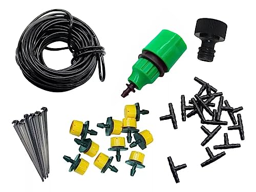 Chega de regar à mão: Descubra os kits de irrigação que transformam seu jardim com economia de água e tempo. 16 Kit Irrigação Para 10 Vasos/horta Gotejamento (kit Completo)